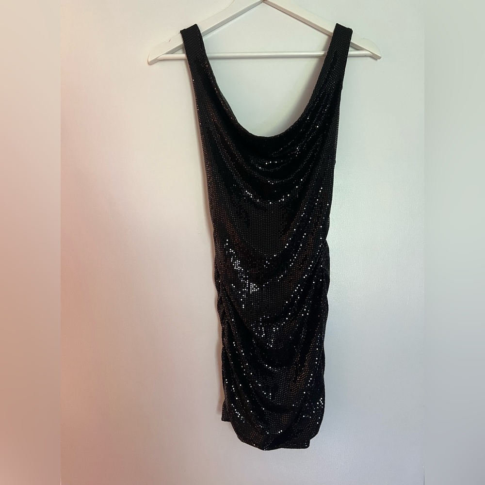 Urban Outfitters Black Sequin Dress